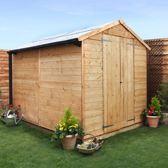 8 x 6 - BillyOh 4000 Windowless Lincoln Tongue & Groove Double Door Apex Garden Shed